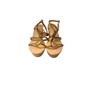 Fergalicious Rhinestone Gold Wedges Size 11